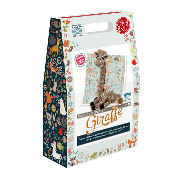 The Crafty Kit Company Giraffe Needle Felting Craft Kit