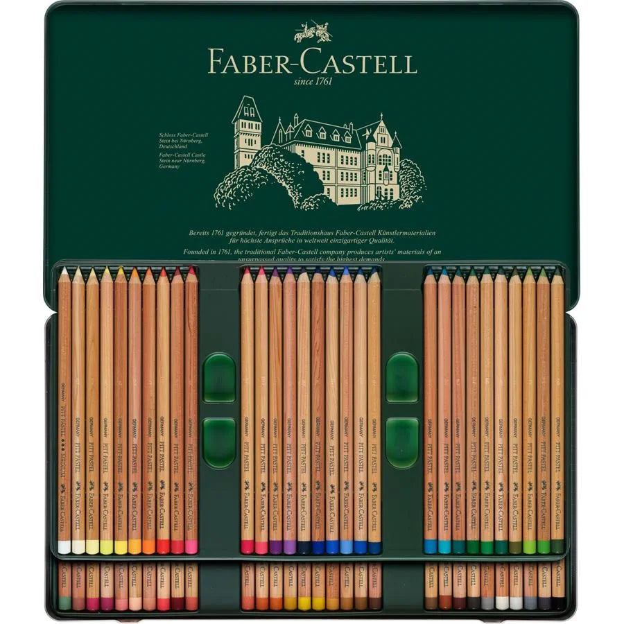 FABER CASTELL PITT Pastel Artists Pencils tin of 60