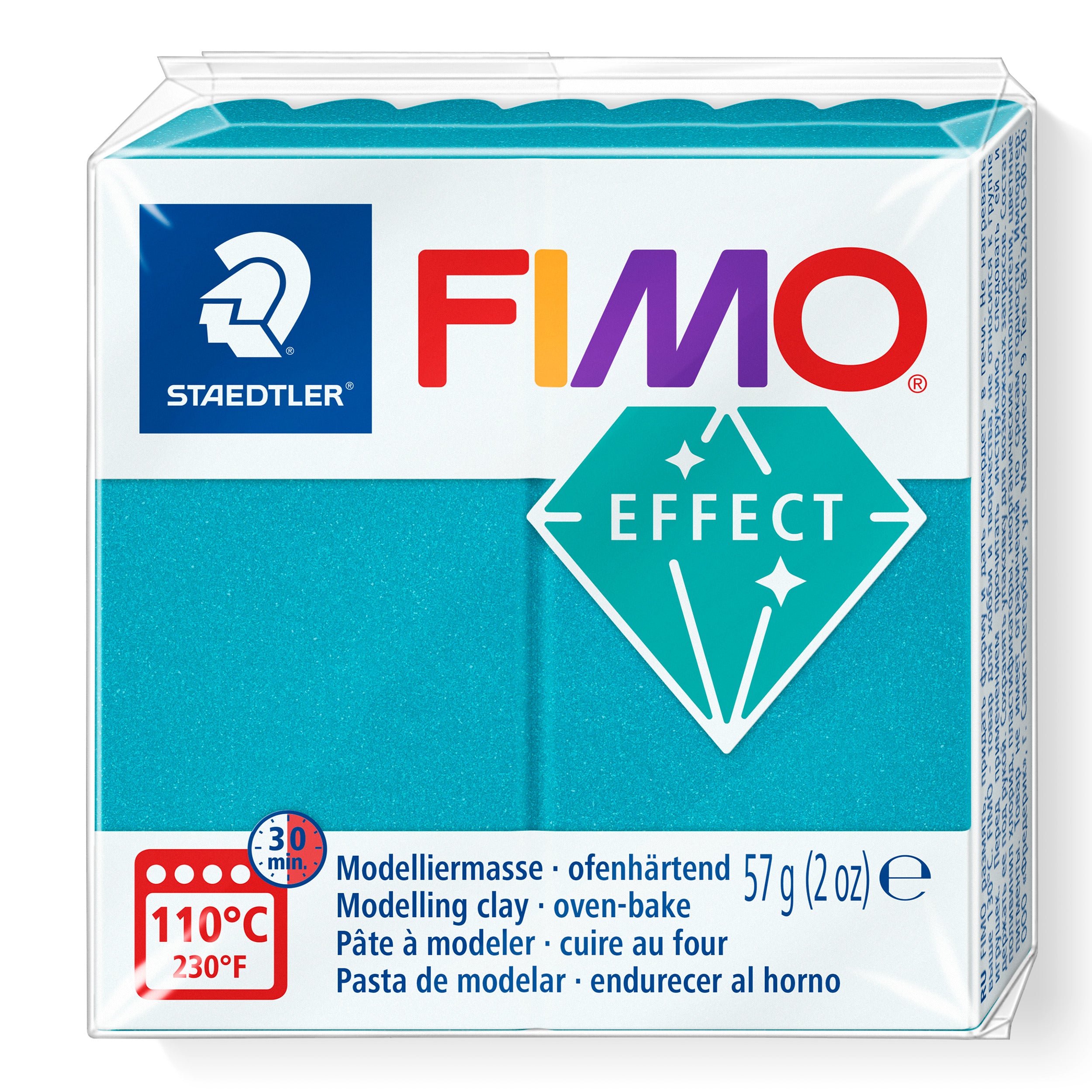 NEW Metallic Turquoise FIMO Effect polymer Clay 57g 8010-36