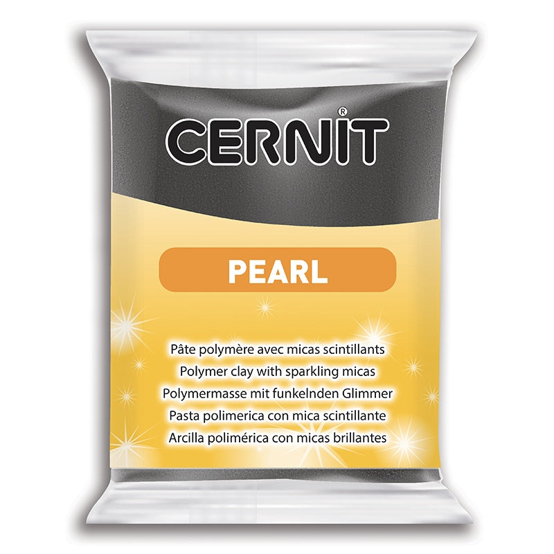 CERNIT Pearl Polymer Clay Colour 100 Black 56g