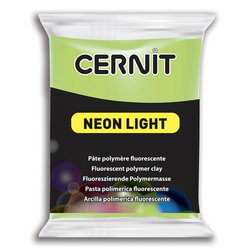 CERNIT Neon Light Polymer Clay Colour 600 Green 56g