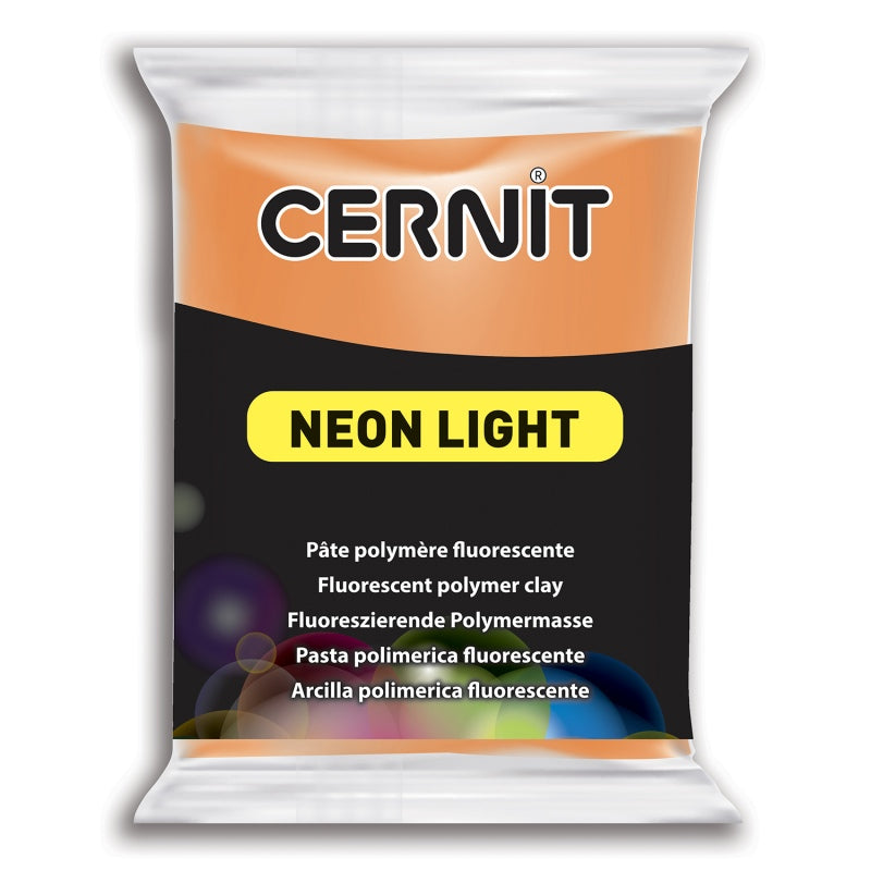 CERNIT Neon Light Polymer Clay Colour 752 Orange 56g