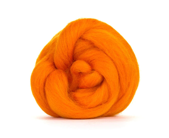 Corriedale Wool Top - Clementine