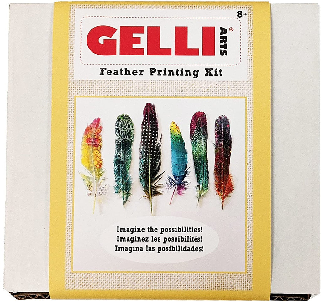 Gelli Arts Feather Printing & Gelli Plate Kit