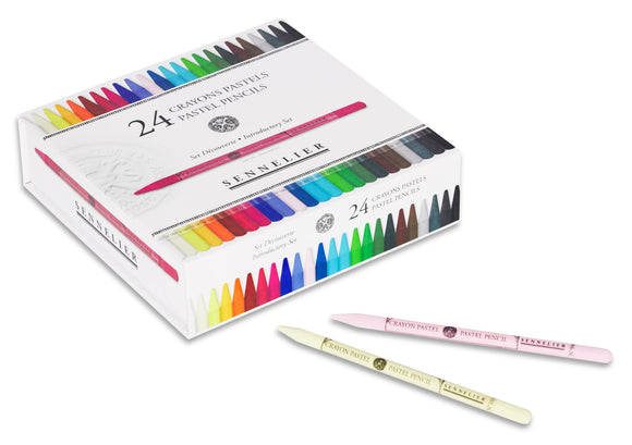 Sennelier Woodless Pastel Pencils - Boxed Set of 24 - Introductory Set