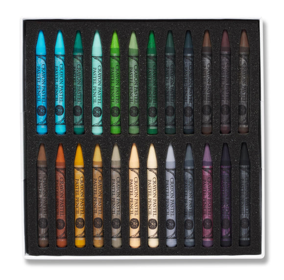 Sennelier Woodless Pastel Pencils - Boxed Set of 48 - Assorted Half Set