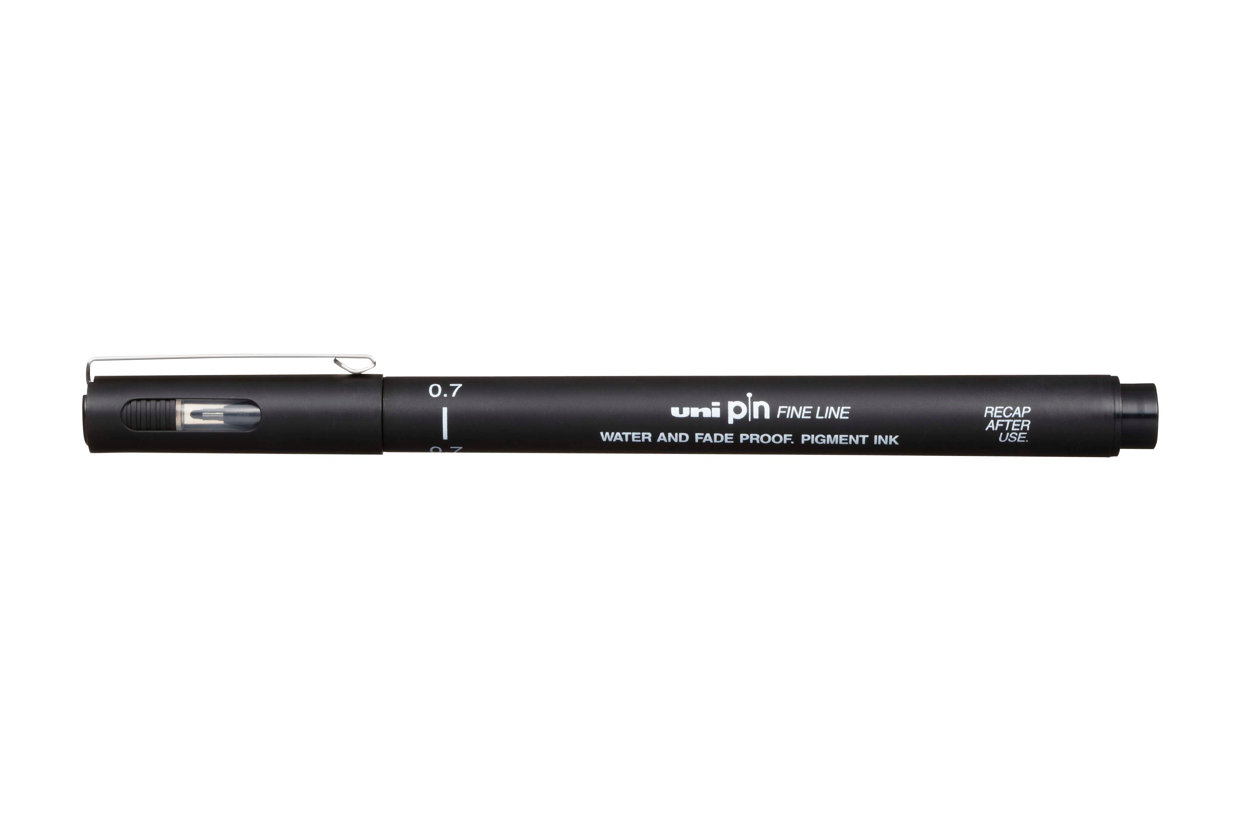 Uni pin waterproof black fineliner pen 