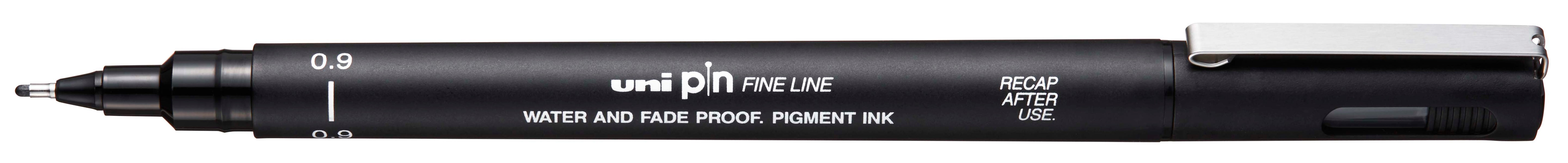 Waterproof black artist fine pen unipin 09