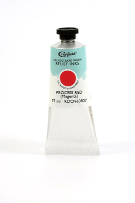 Cranfield Caligo Safe Wash Relief Printing Ink Process Red Magenta 75g tube