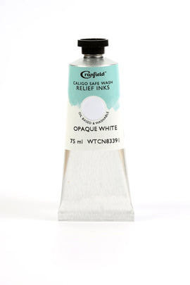 Cranfield Caligo Safe Wash Relief Printing Ink Opaque White 75g tube