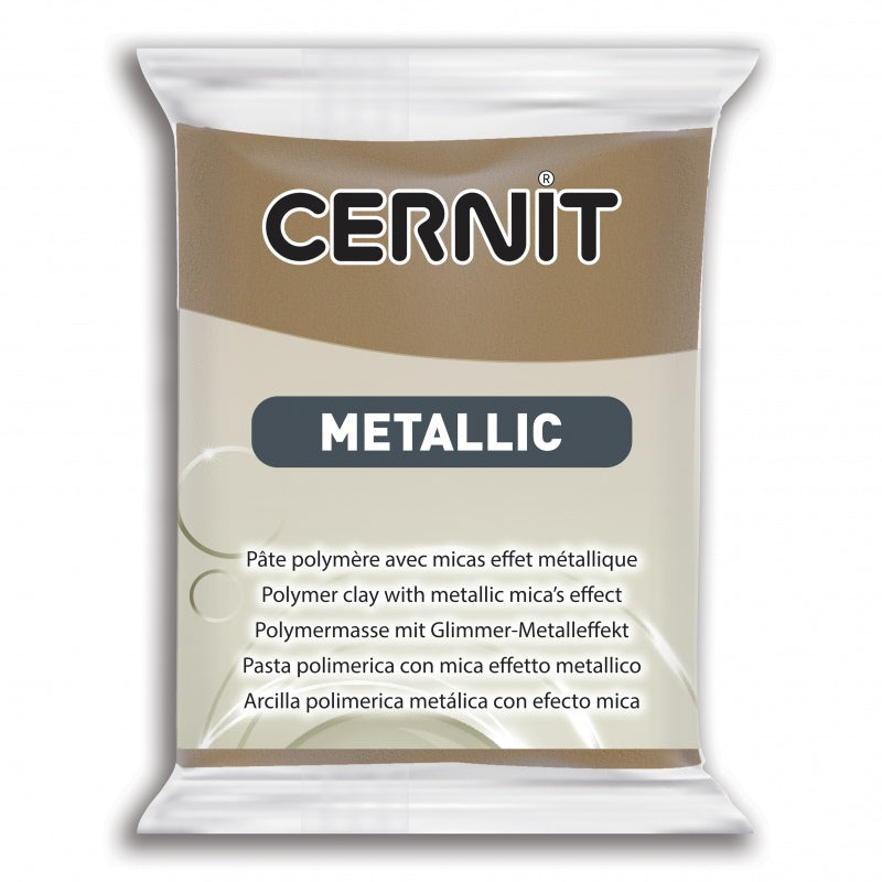 CERNIT Polymer Clay Metallic Effect 059 Antique Bronze 56g