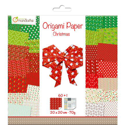 Clairefontaine Origami 60 sheets mixed sheets 20 x 20 cm - Christmas