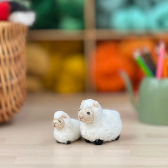 Crafty Kit Company Sheep Family Needle felting kit