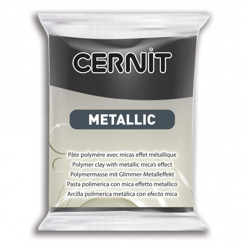 CERNIT Polymer Clay Metallic Effect 169 Hematite 56g