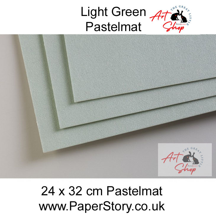 Pastelmat Clairefontaine Pastel Paper 24 x 32 cm x 5 sheets light green