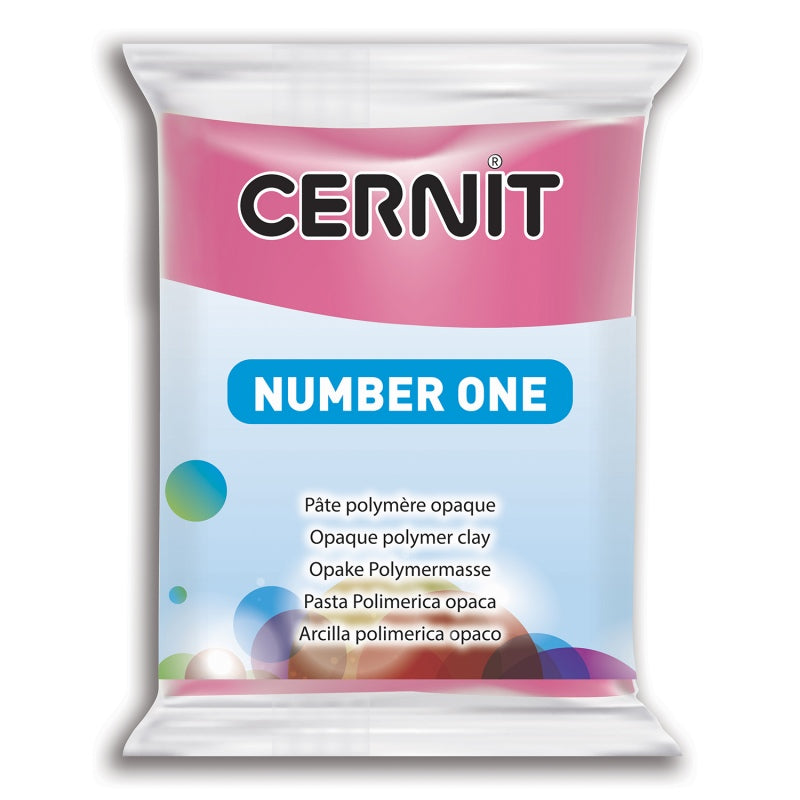 CERNIT Polymer Clay NUMBER ONE 481 Raspberry 56g