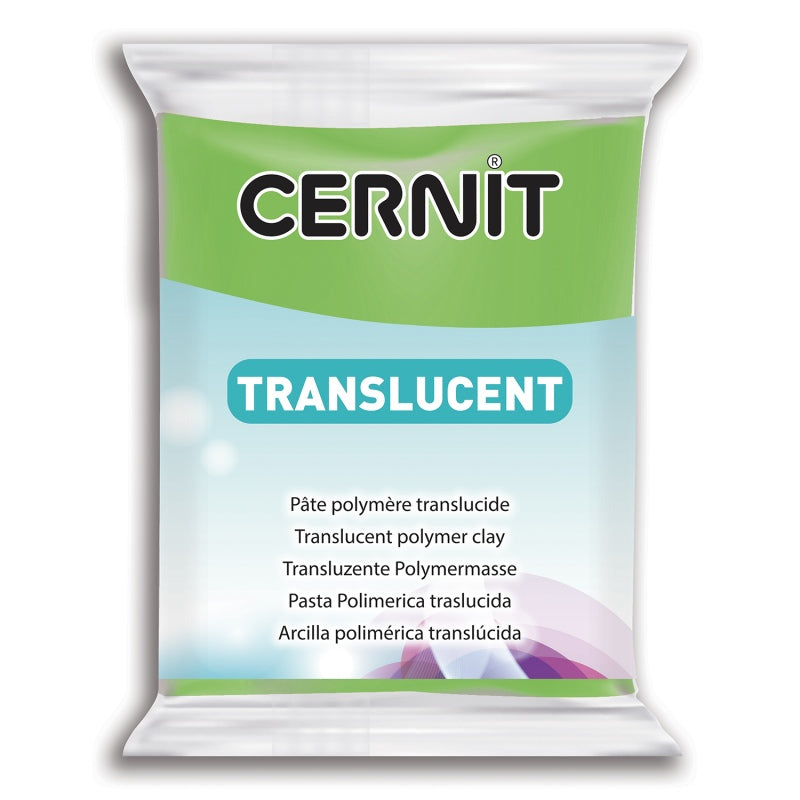 CERNIT Translucent Polymer Clay Colour 605 Lime Green 56g