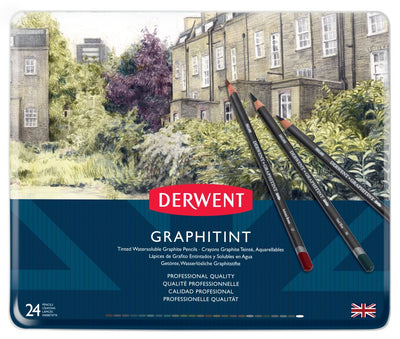 Derwent Graphitint Coloured Artist Pencils tin of 24