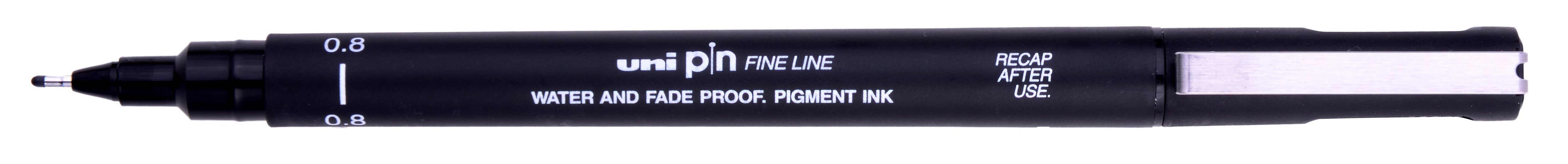 Uni Pin Fine Line Black Waterproof Drawing Pen 0.8mm