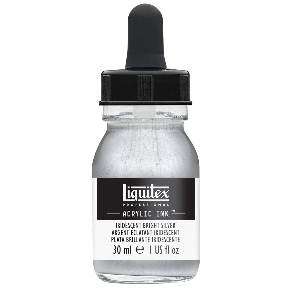 Liquitex Professional Acrylic Ink : Iridescent Bright Silver
