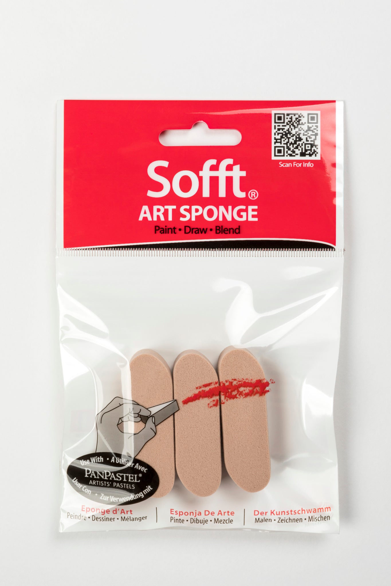 PanPastel Sofft tools Soft Sponge Round pack of 3