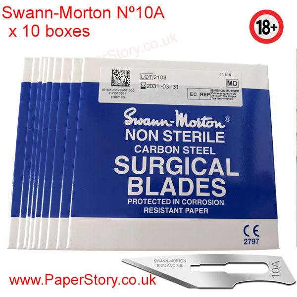 Swann Morton box of 100 craft blades Surgical Nº 10 A