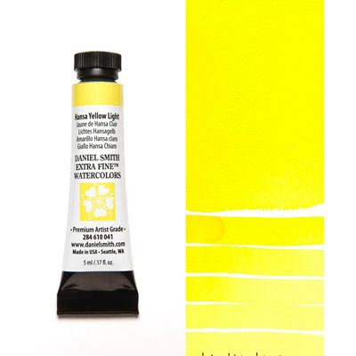 DANIEL SMITH Extra Fine Watercolour : Hansa Yellow Light 5ml tube