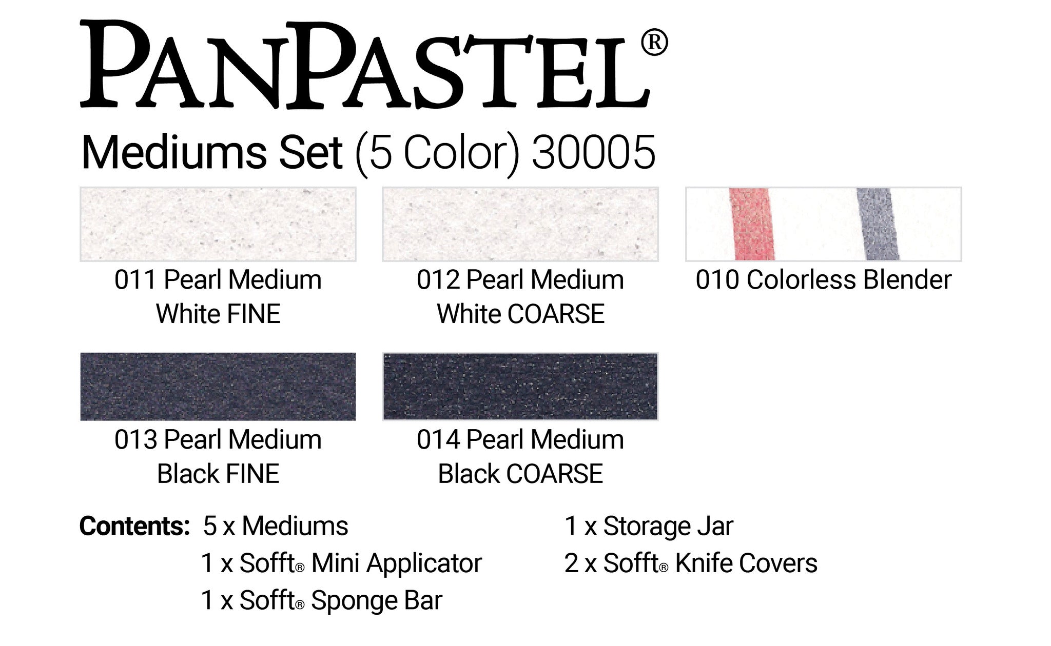 PanPastel Pearlescent special effects mediums & blender 5 Pans & Sofft tools. PanPastel Pearl Mediums are the world’s first true pastel (dry colour) mediums. 