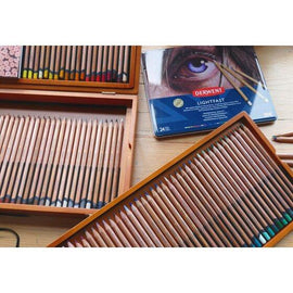 Derwent Lightfast Coloured  Artist Pencils in wooden box of 100 - Available to pre order