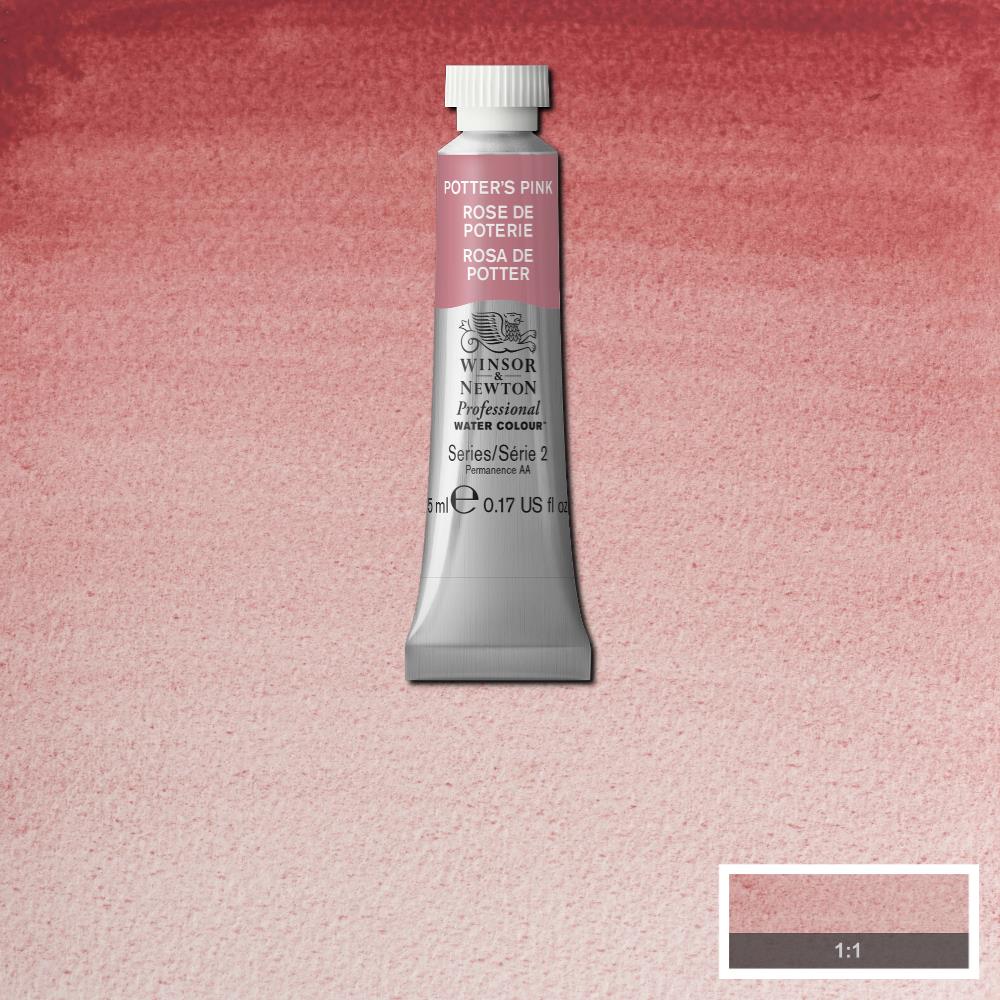 Winsor & Newton Professional Watercolour Paint 5ml : Potter's Pink