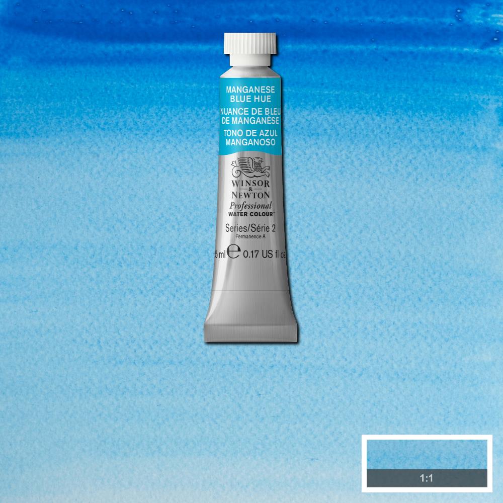 Winsor & Newton Professional Watercolour Paint 5ml : Manganese Blue Hue