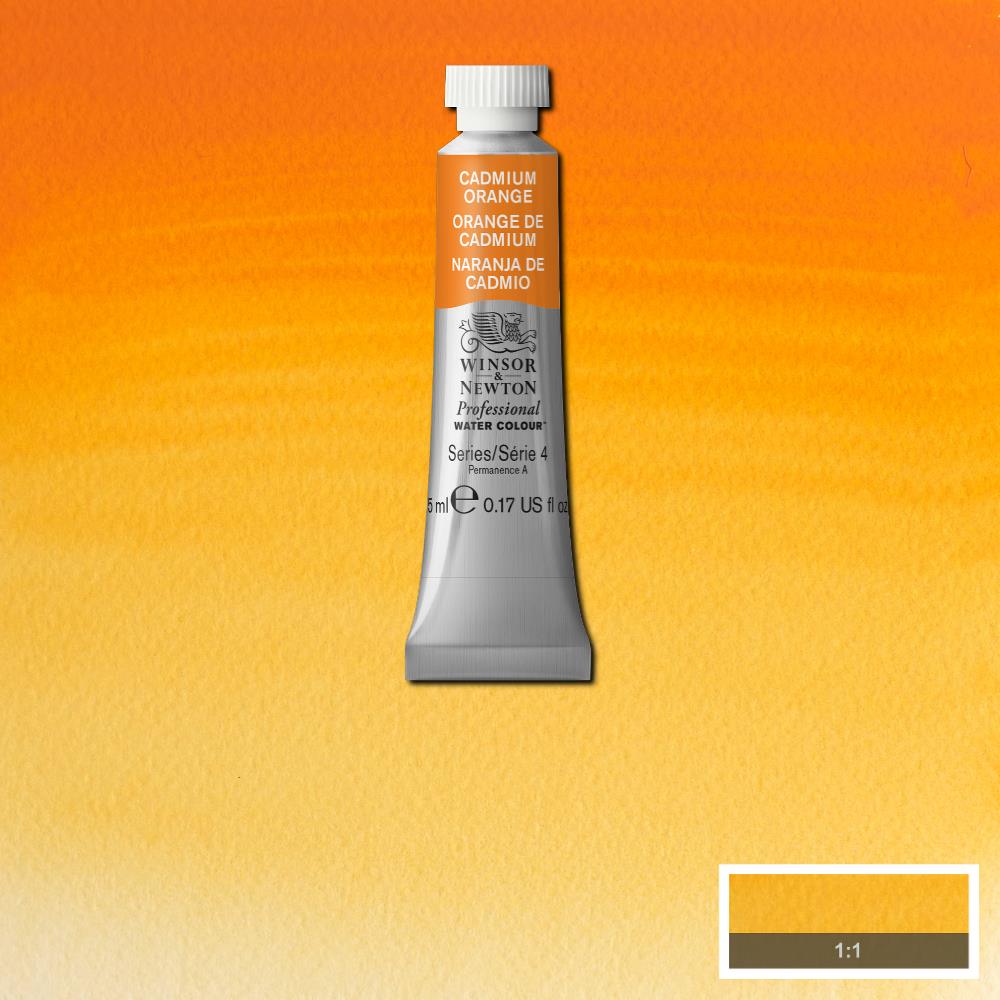 Winsor & Newton Professional Watercolour Paint 5ml : Cadmium Orange