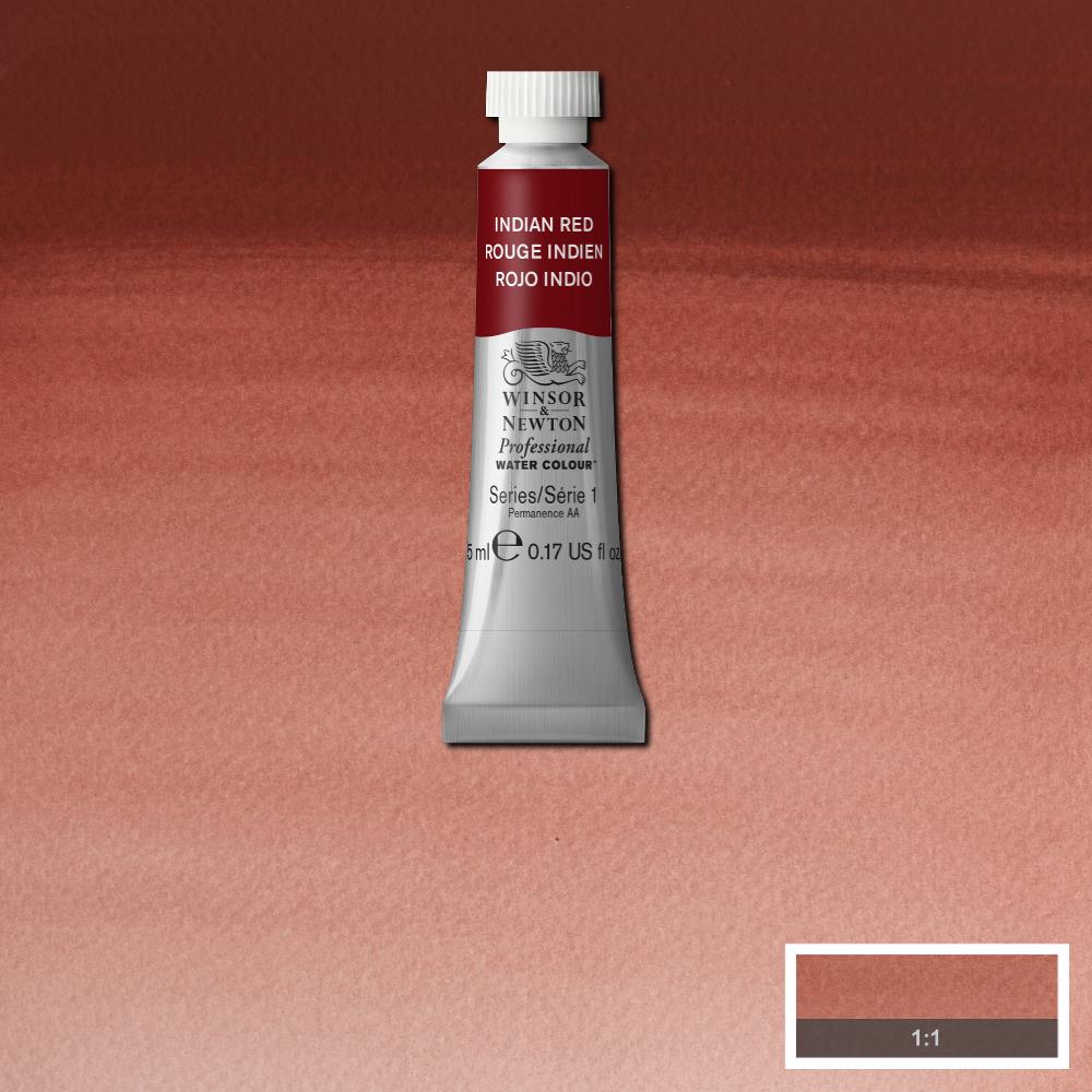 Winsor & Newton Professional Watercolour Paint 5ml : Indian Red