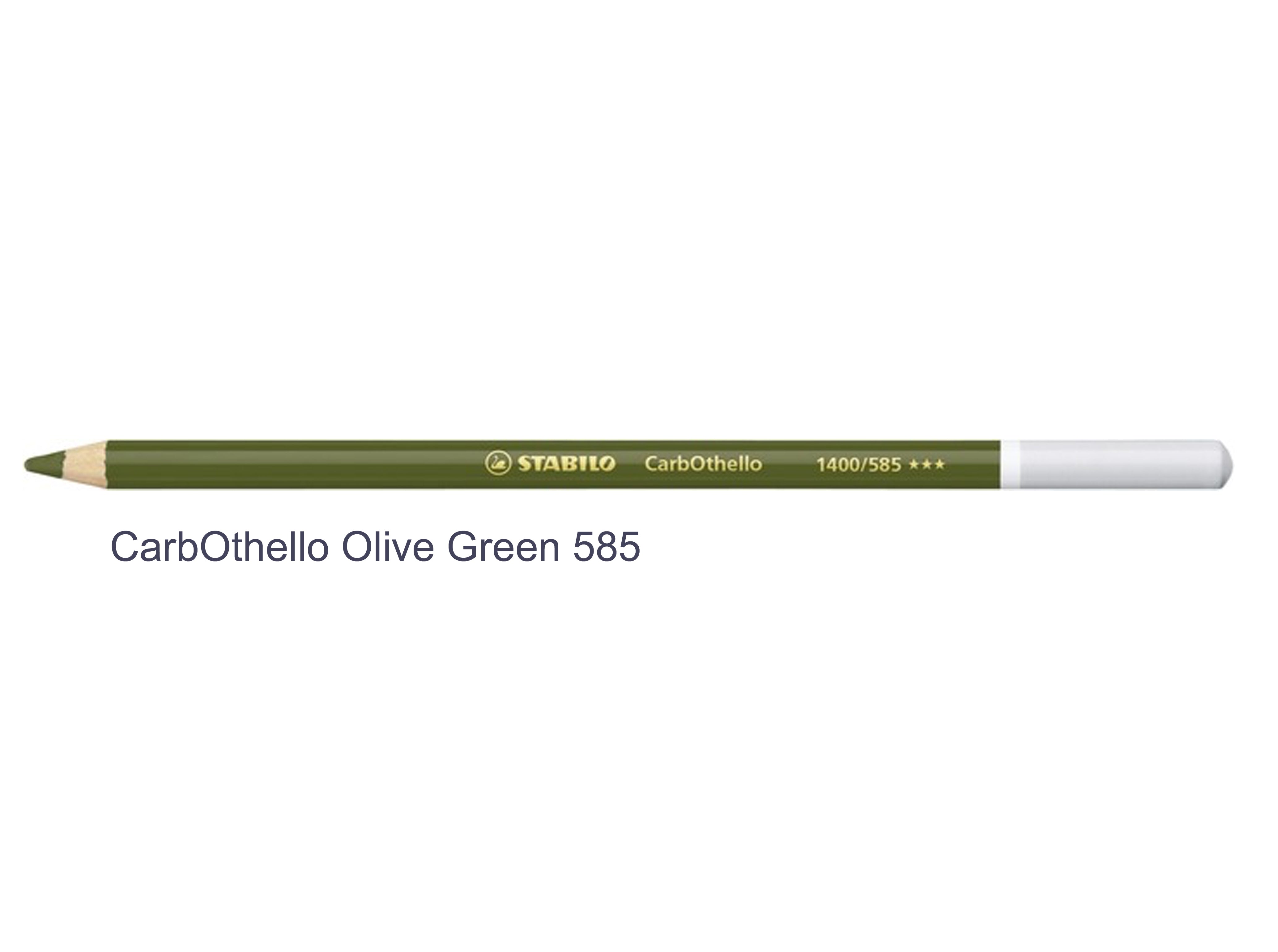 Olive green 585 STABILO CarbOthello chalk-pastel pencils