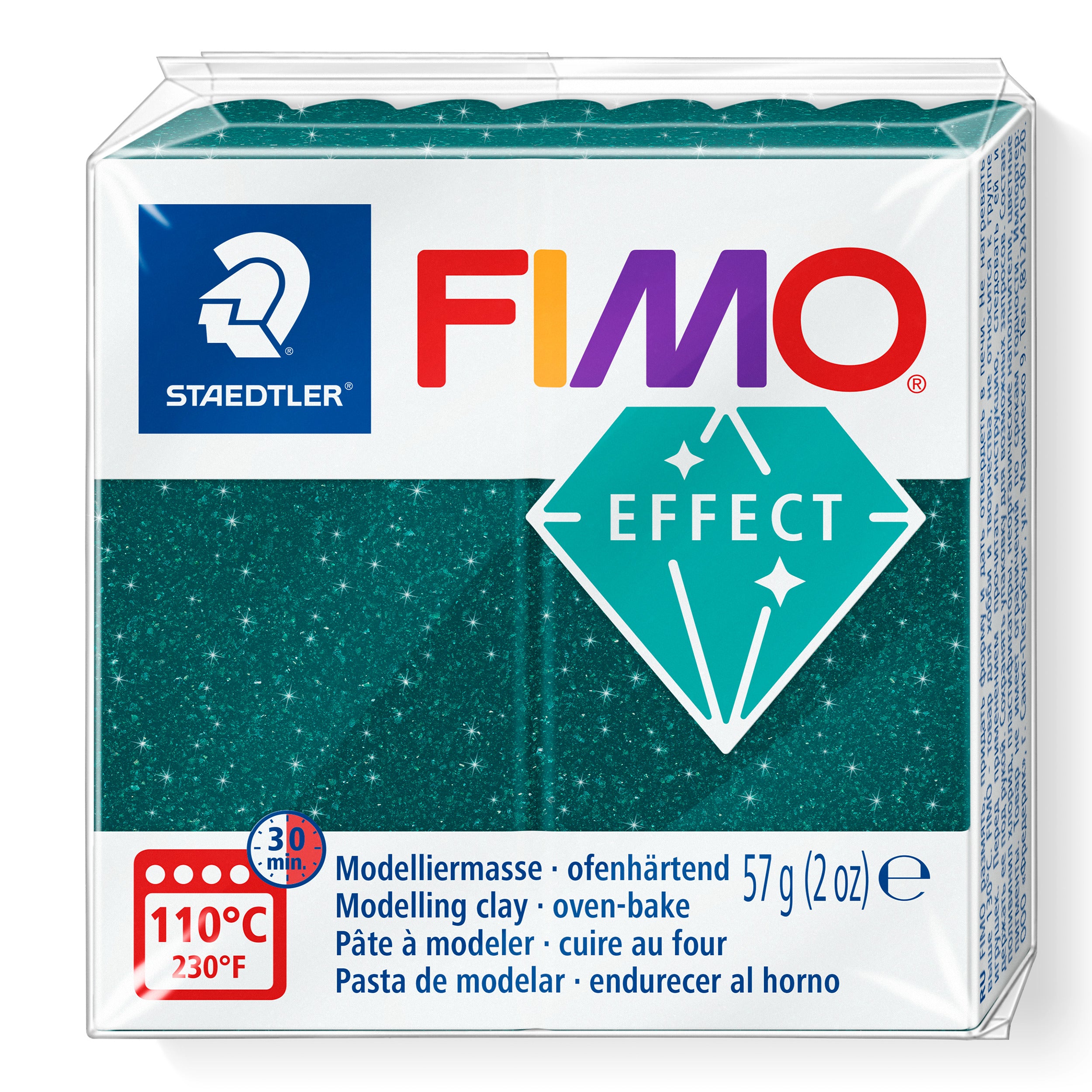 NEW Galaxy Green FIMO Effect Clay 57g 8010-562