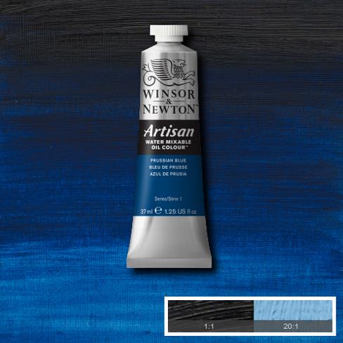 Winsor and Newton Artisan Oil : Water Mixable Oil paint 37 ml : Prussian Blue