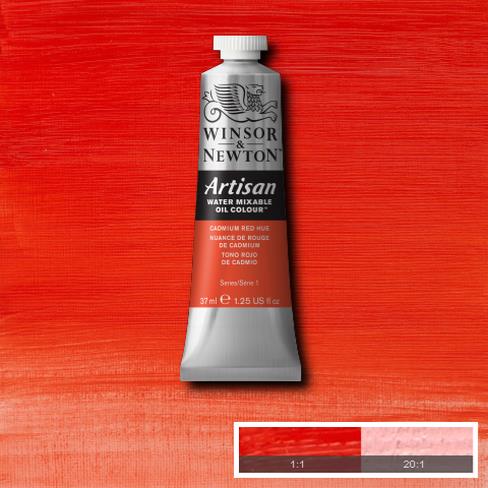 Winsor and Newton Artisan Oil : Water Mixable Oil paint 37 ml : Cadmium Red Hue