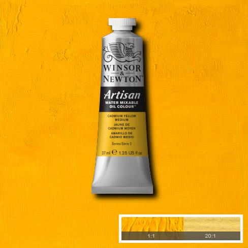 Winsor & Newton Artisan Oil : Water Mixable Oil paint 37 ml : Cadmium Yellow Medium