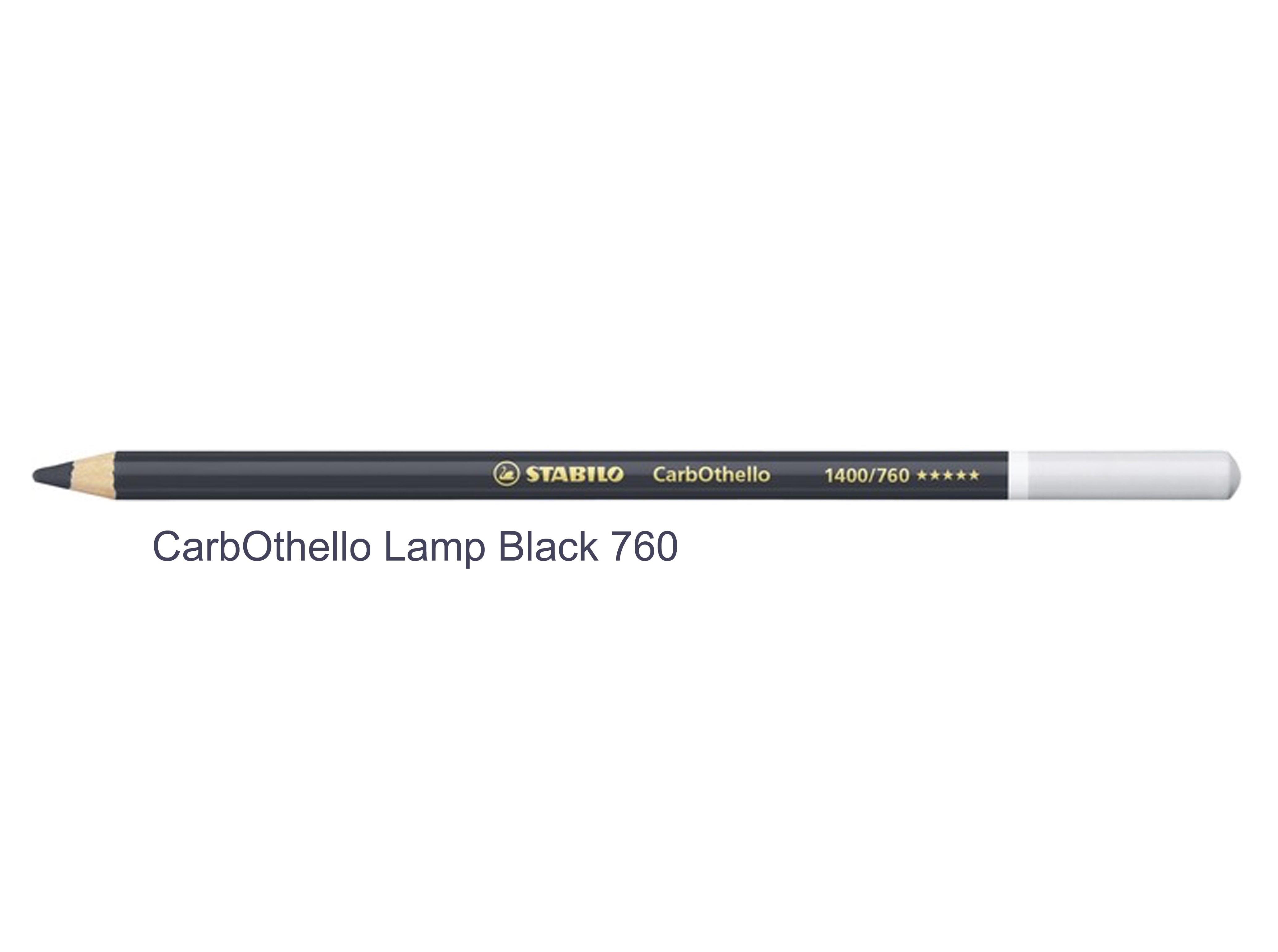 lamp black 760 STABILO CarbOthello chalk-pastel pencils