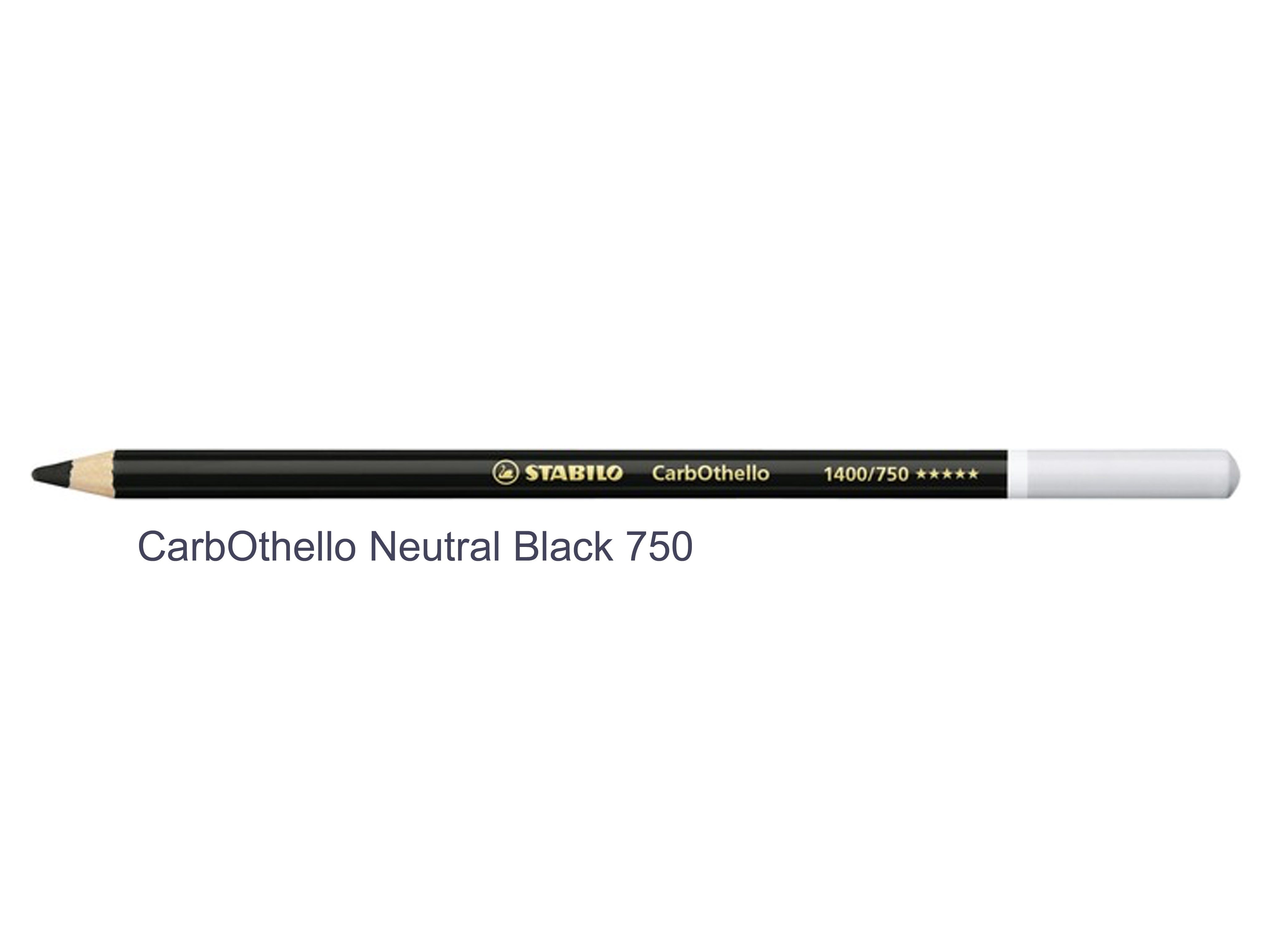 neutral black 750 STABILO CarbOthello chalk-pastel pencils