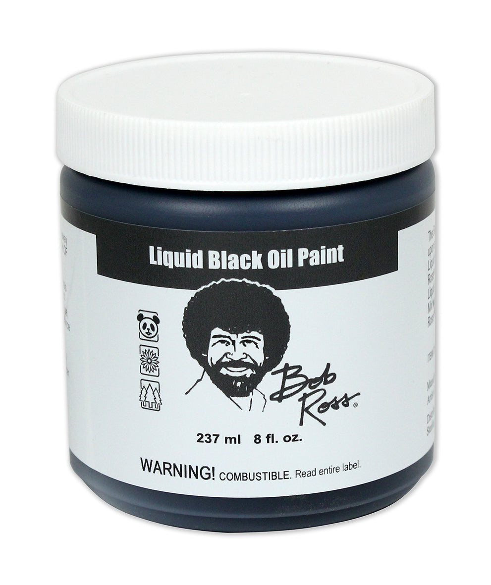 Bob Ross Liquid Black Oil paint base coat 237 mls