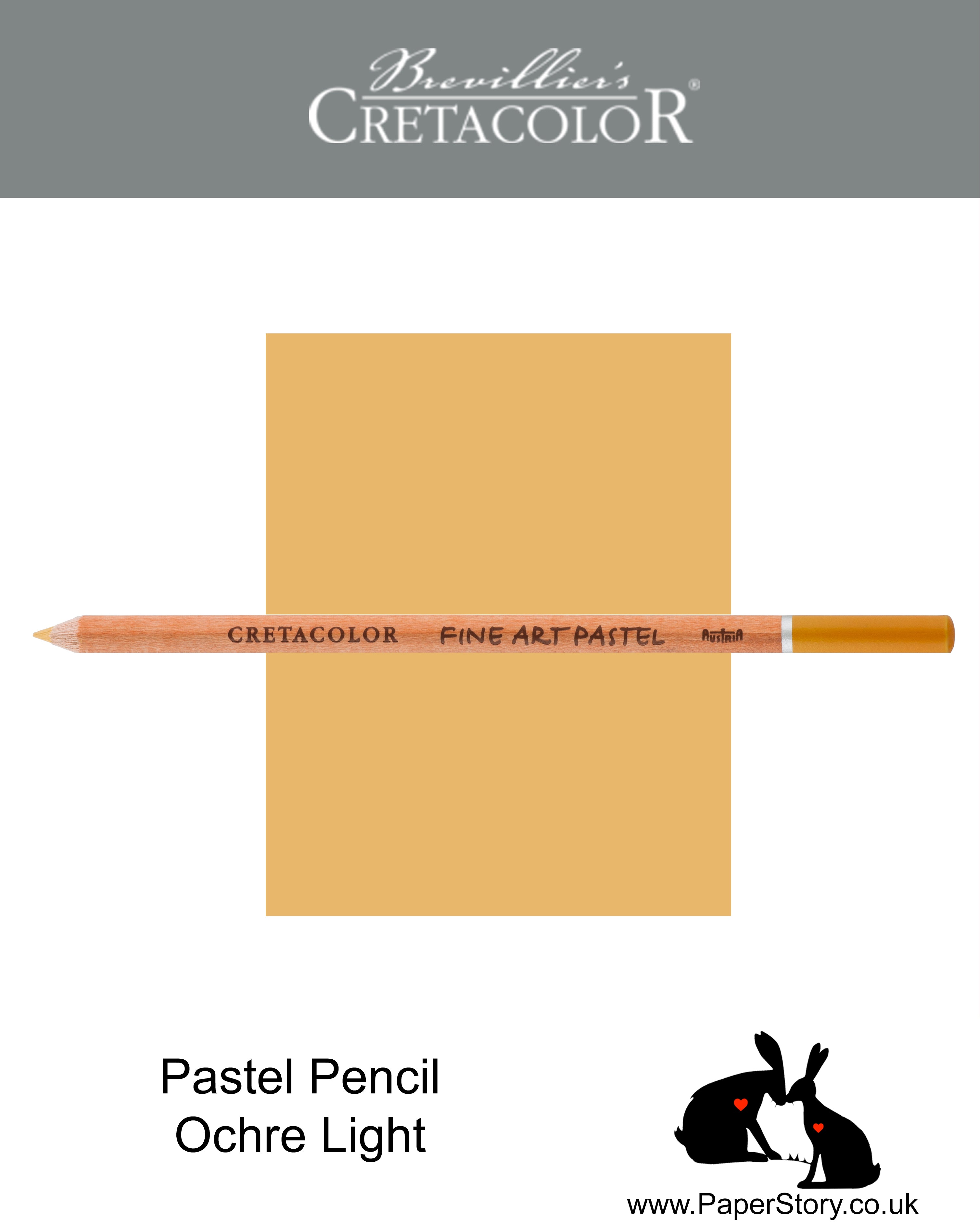 Cretacolor 472 02 Artists Pastel Pencil Ochre Light