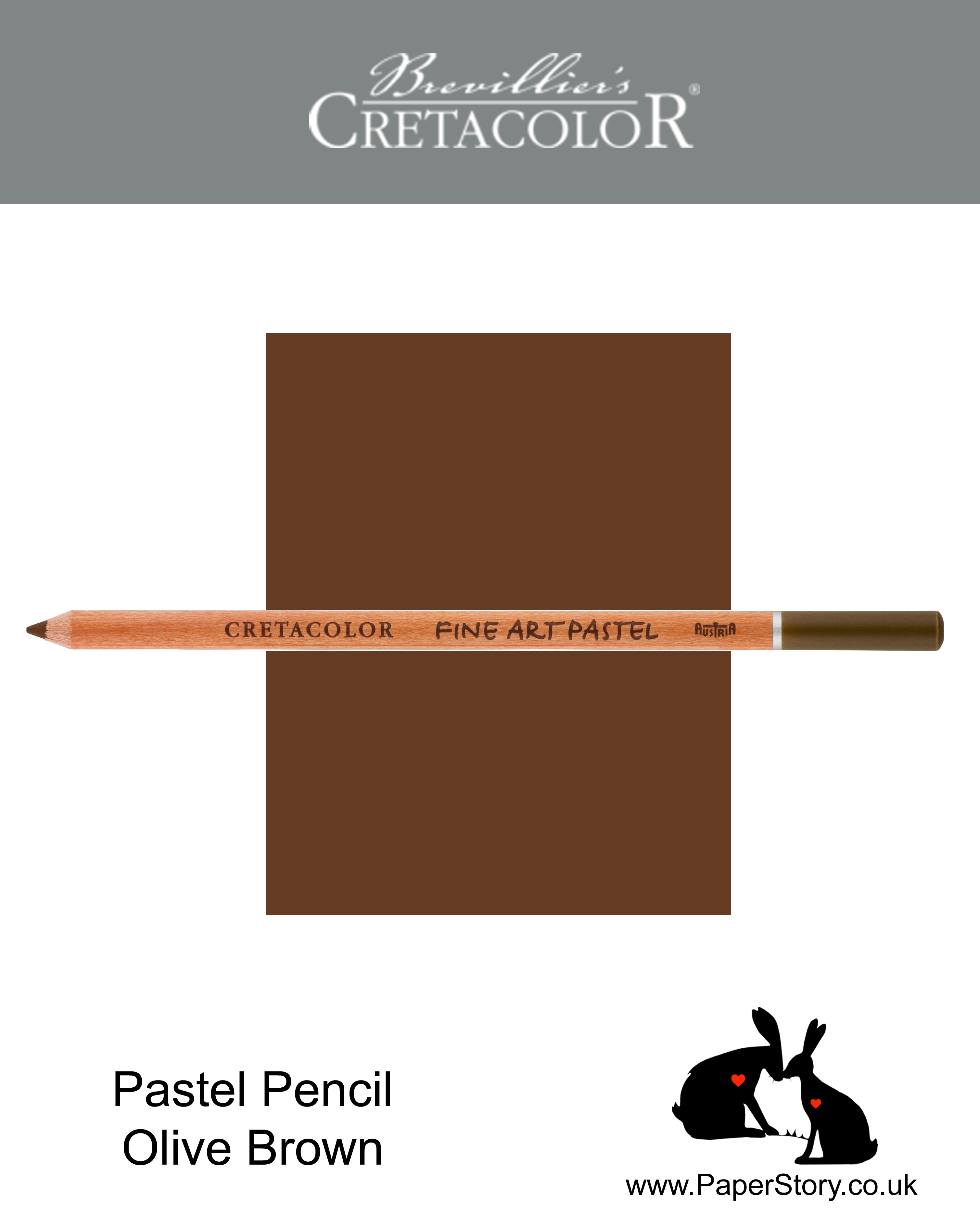 Cretacolor 472 16 Artists Pastel Pencil Olive Brown