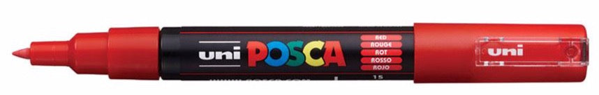 Buy red POSCA PC-1M Paint Marker Pens 0.7 mm - Multiple Options
