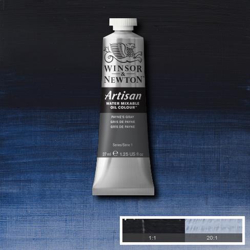 Winsor & Newton Artisan Oil : Water Mixable Oil paint 37 ml :Payne’s grey