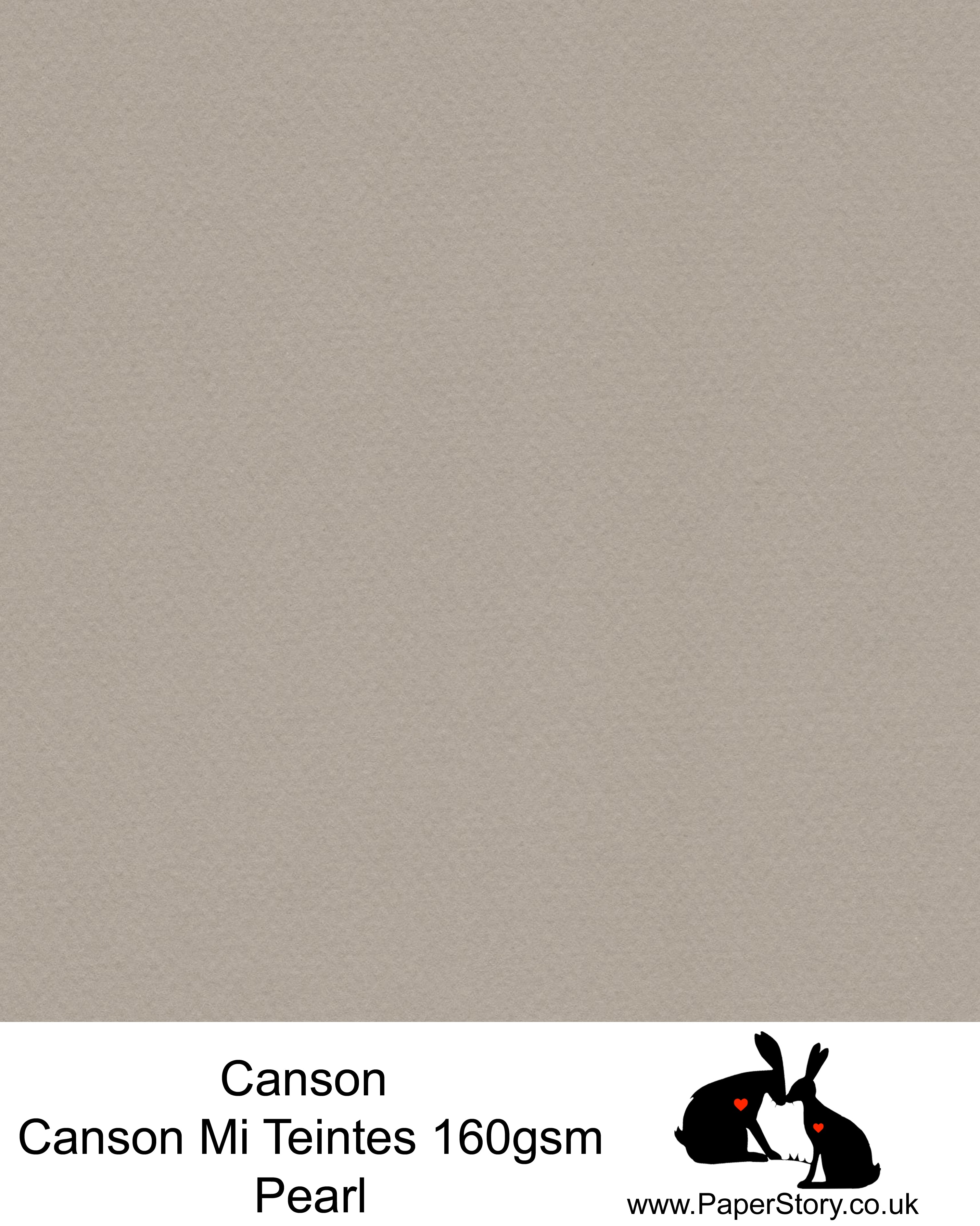 Canson Mi Teintes acid free, Pearl, mid tone grey, hammered texture honeycomb surface paper 160 gsm. This is a popular and classic paper for all artists especially well respected for Pastel  and Papercutting made famous by Paper Panda. This paper has a honeycombed finish one side and fine grain the other. An authentic art paper, acid free with a  very high 50% cotton content. Canson Mi-Teintes complies with the ISO 9706 standard on permanence, a guarantee of excellent conservation  