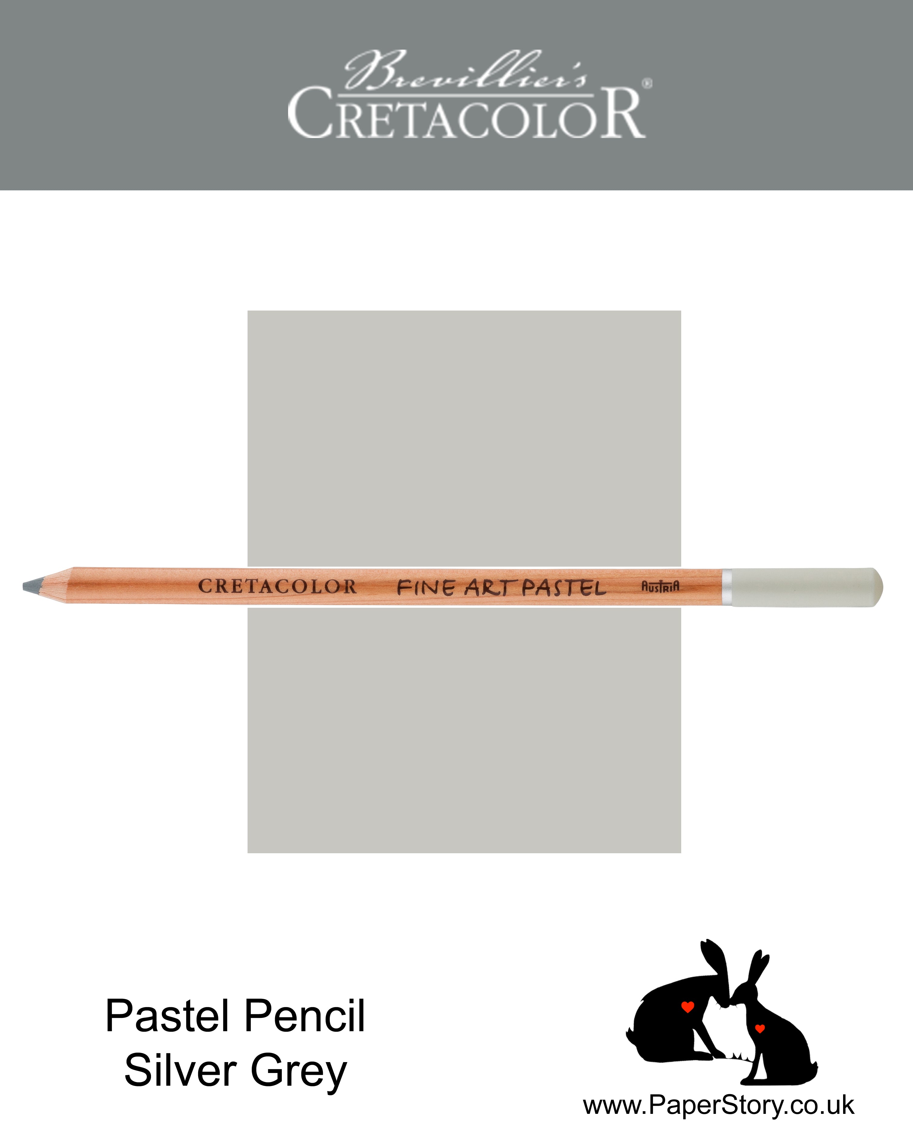 Cretacolor 472 31 Artists Pastel Pencil Silver Grey