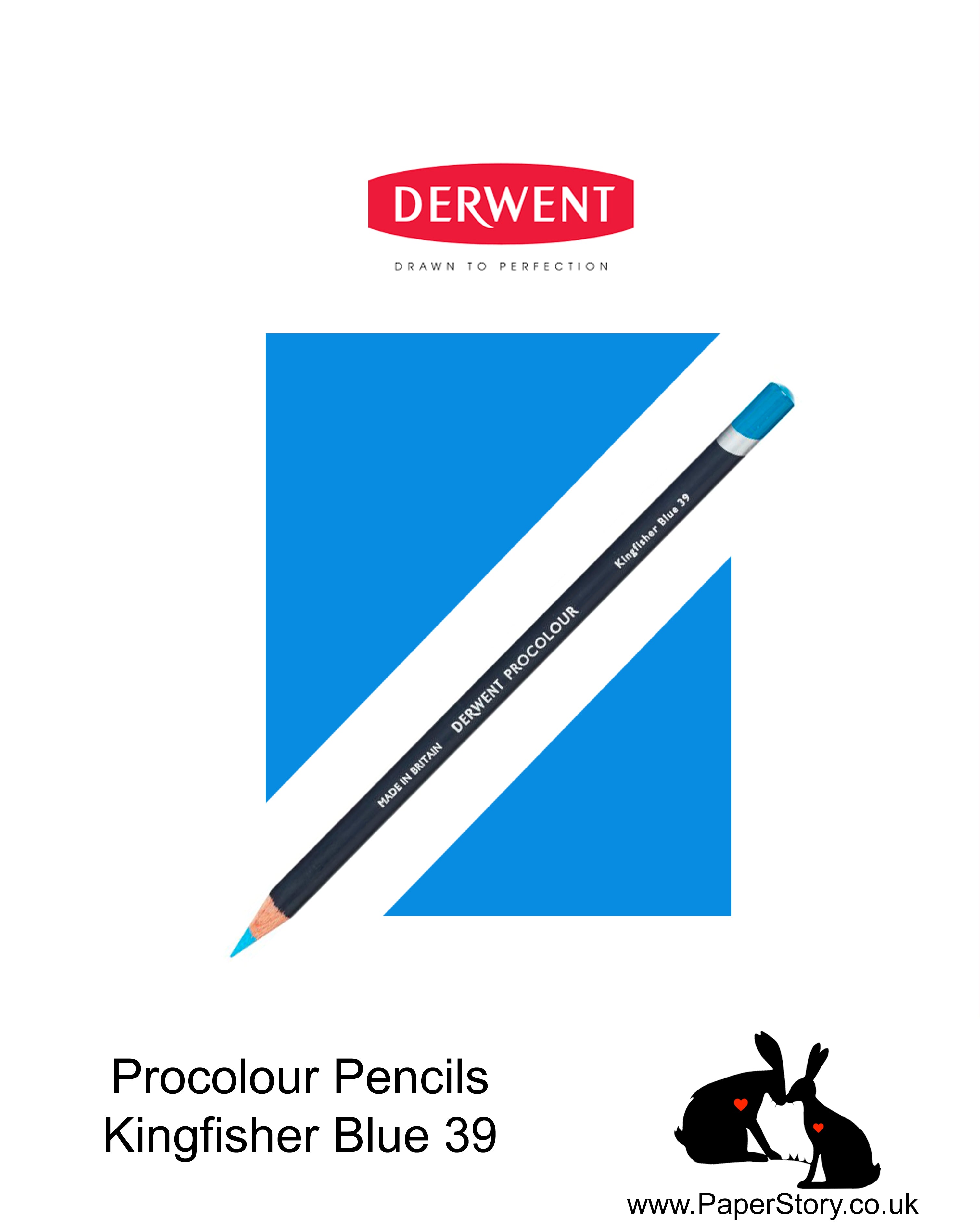 Derwent Procolour pencil Kingfisher Blue 39