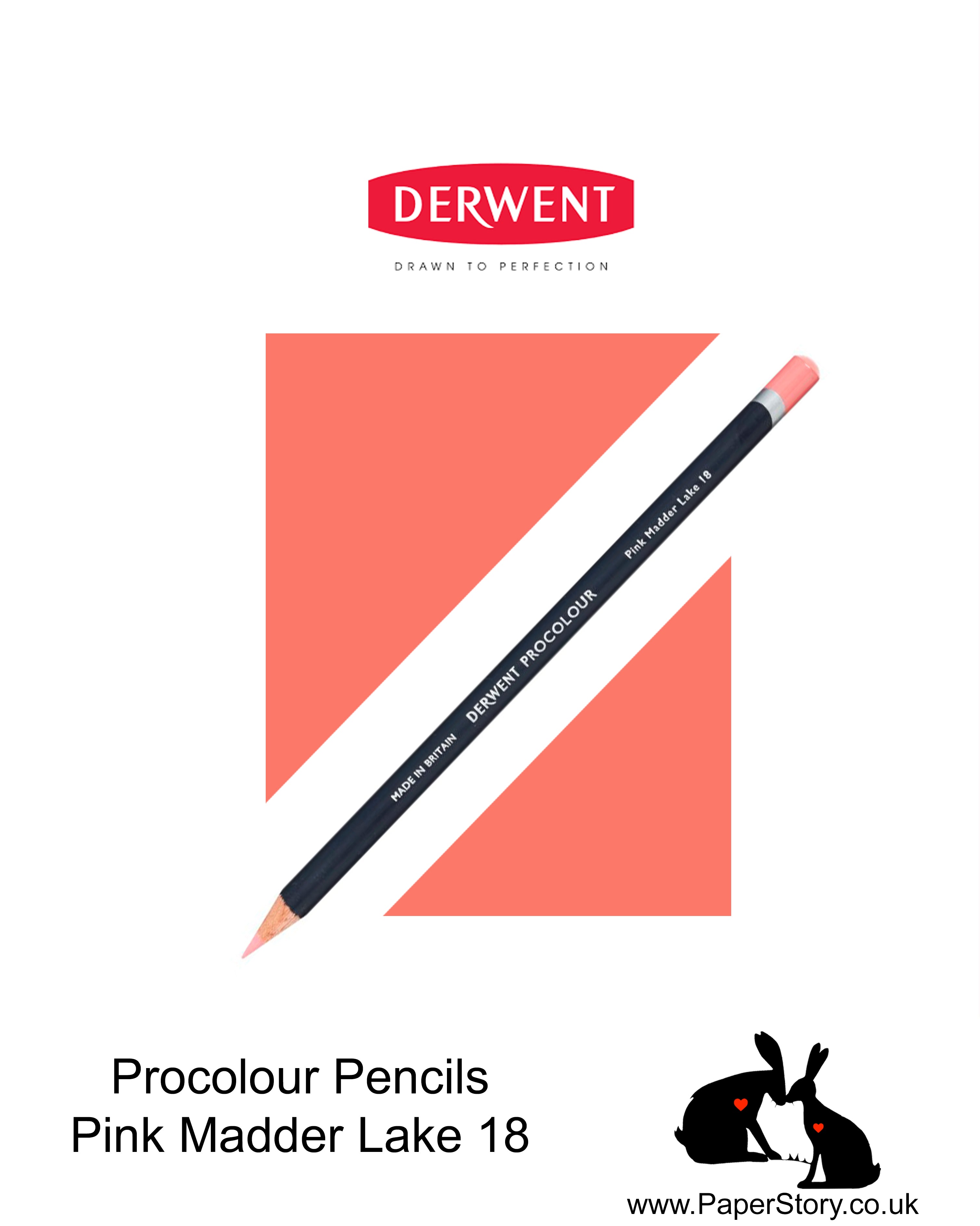 Derwent Procolour pencil Pink Madder Lake 18