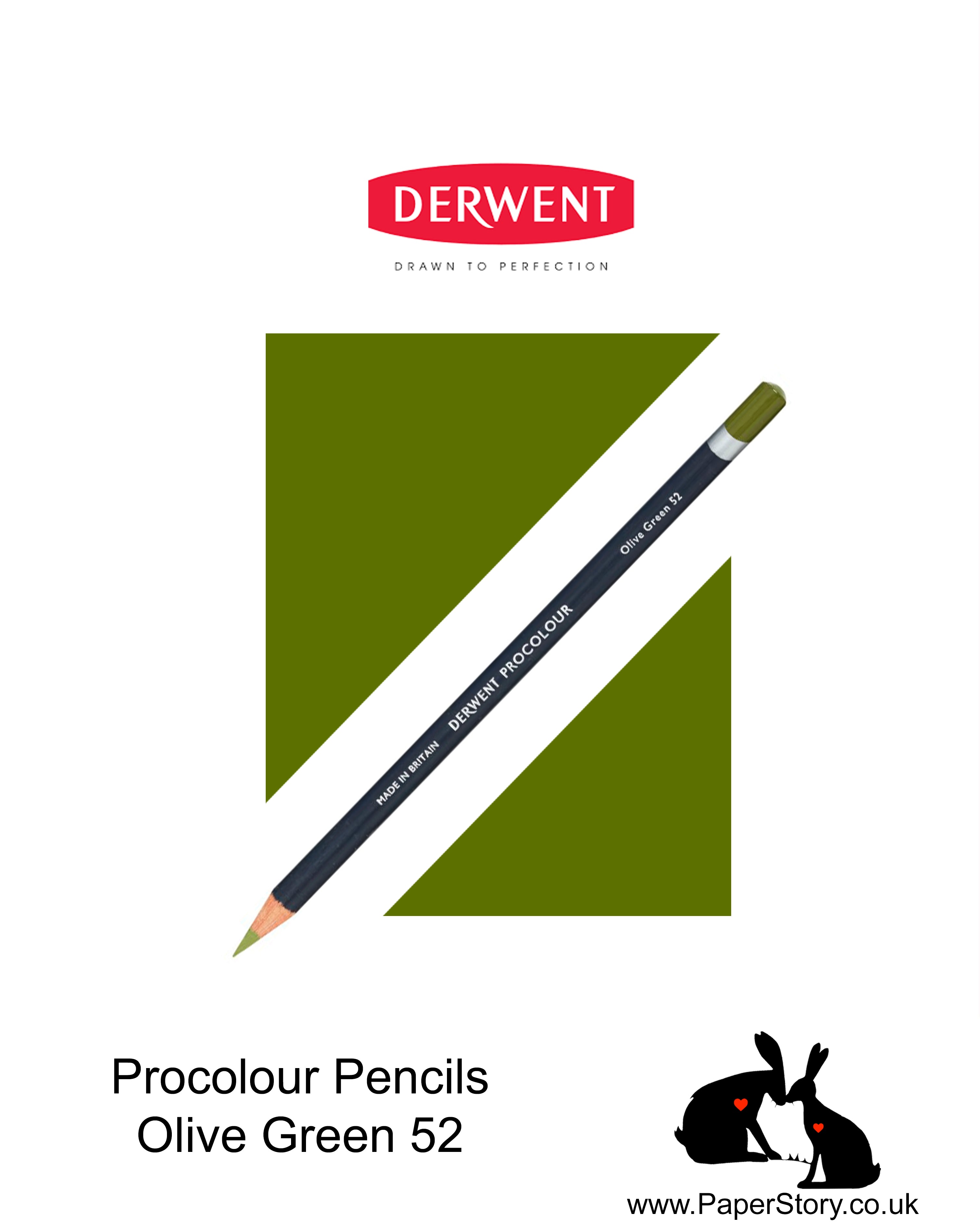Derwent Procolour pencil Olive Green 52